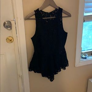 Lacy black blouse